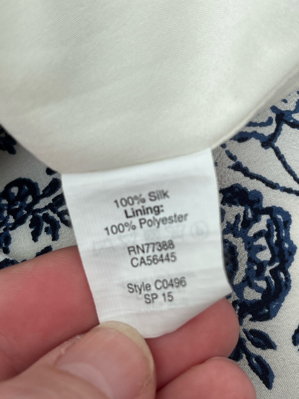 Madewell Silk Journey Shirt Dress in the Porcelain Floral Size Small - Picture 8 of 8